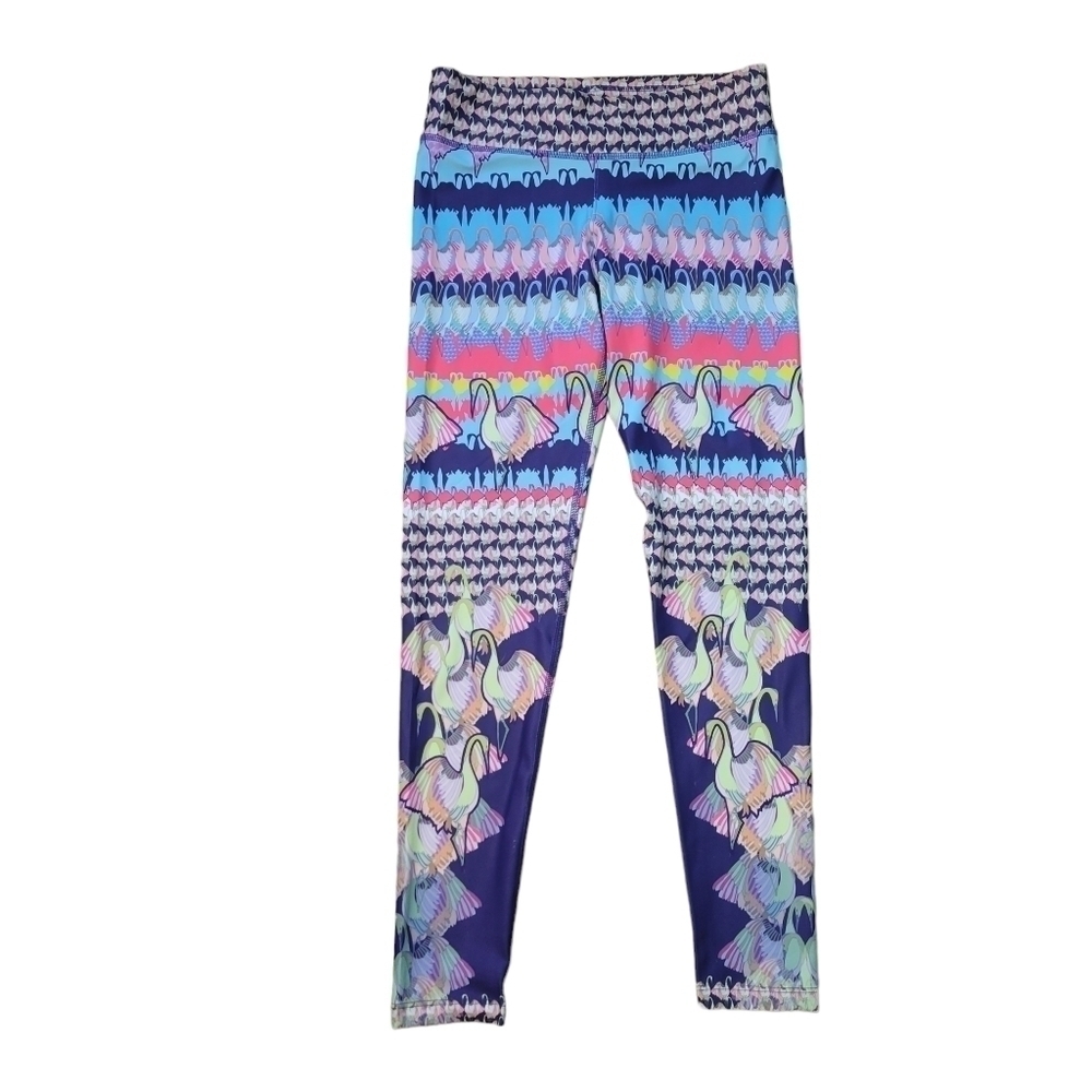 Spiritual Gangster Swan Eco Jersey High Waisted Graphic Leggings in XS/S - Picture 2 of 9